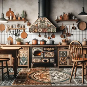 jakie meble do kuchni z piecem kaflowym